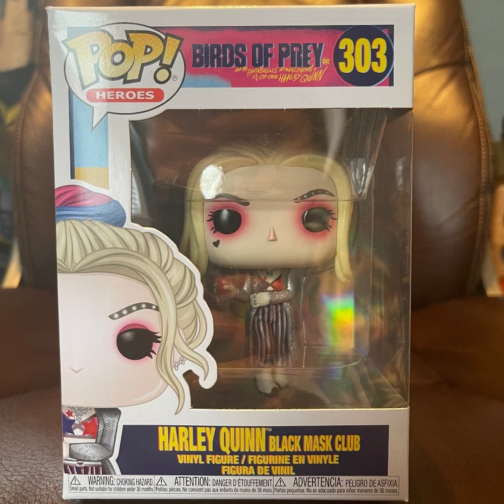 Funko POP! Heroes: Birds of Prey: Harley Quinn Black Mask Club #303